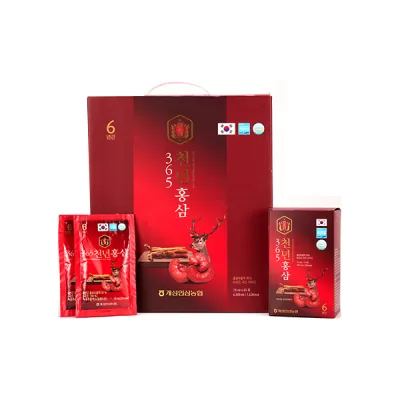 Nước Uống Hồng Sâm Nhung Hươu Linh Chi 60 Gói